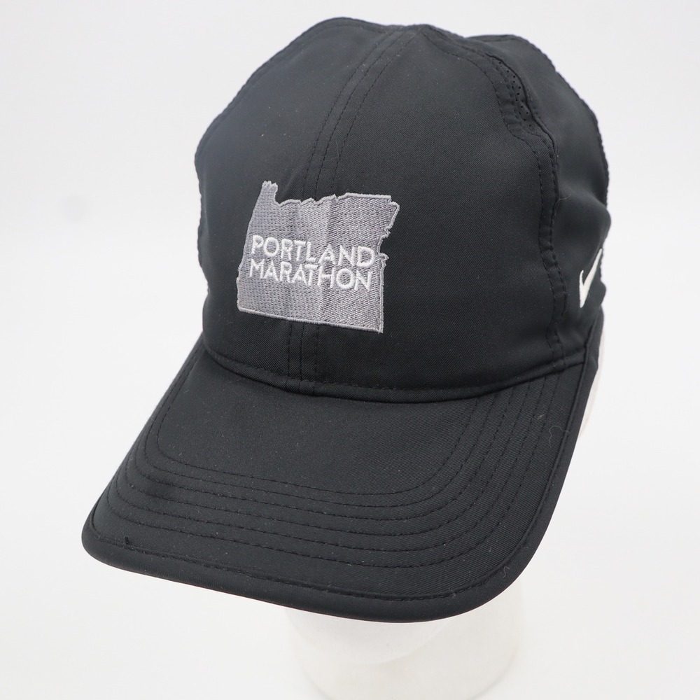 Nike Portland Marathon Featherlight Dri-FIT Hat Mens Adjustable Black 746653-010